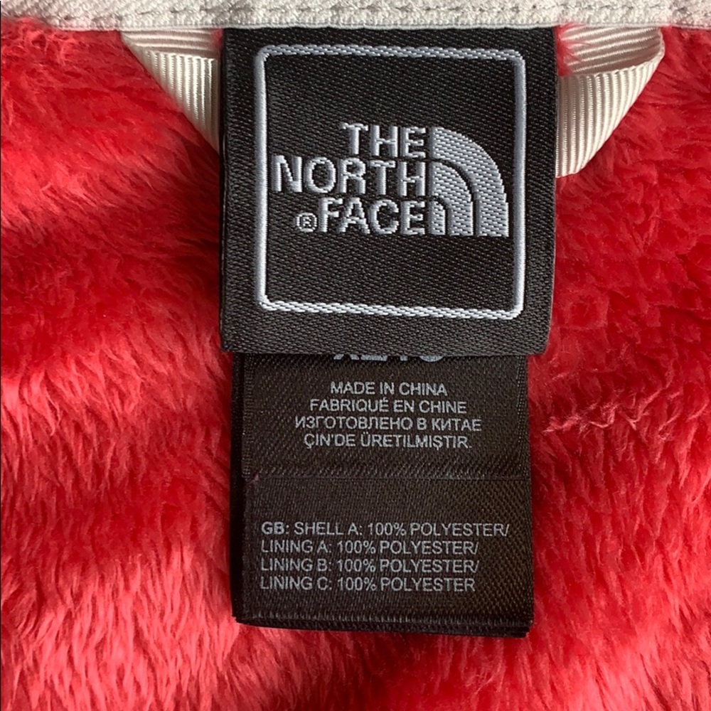 The North Face Coral Osito Plush Fleece Full Zip Jacket - Picture 9 of 10
